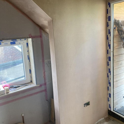 example of WPPlastering's work with plaster in a loft