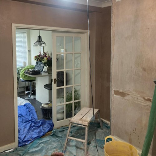 example of WPPlastering's work with plaster in a loft