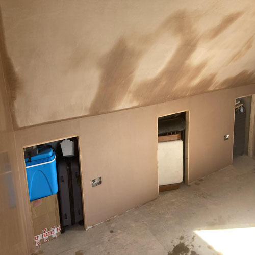 example of WPPlastering's work with plaster in a loft
