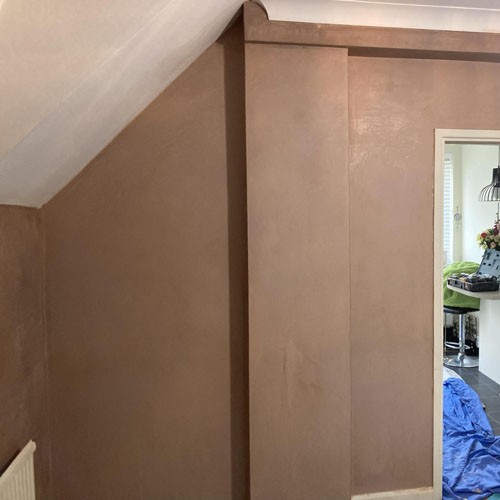 example of WPPlastering's work with plaster in a loft