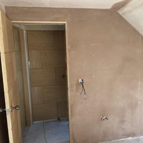 example of WPPlastering's work with plaster in a loft